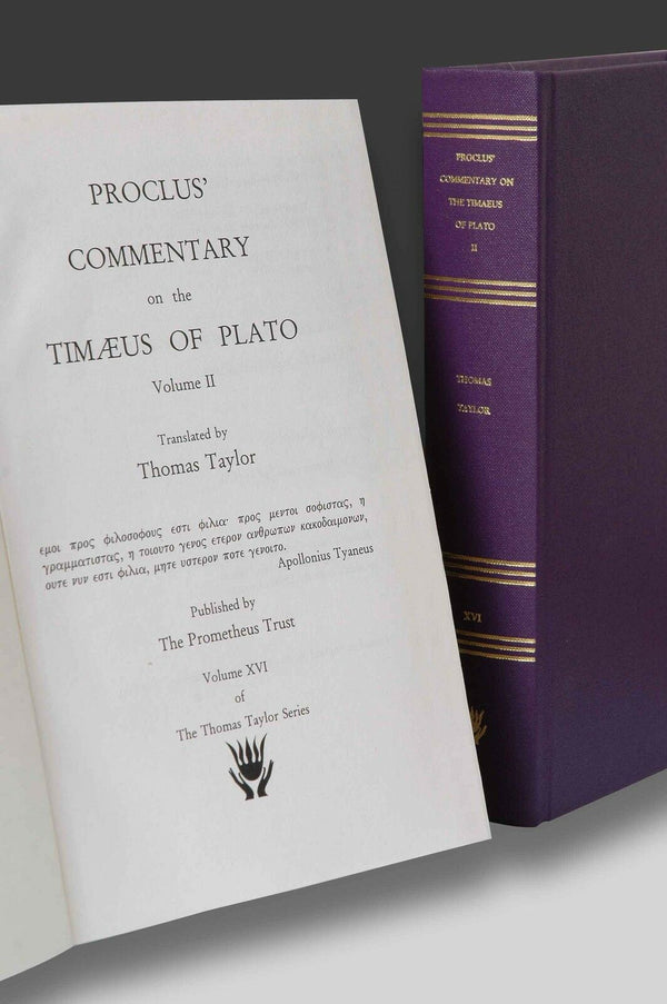 Eric Timaeus Proclus' Commentary on the Timaeus of Plato, volume II (Thomas Taylor ...